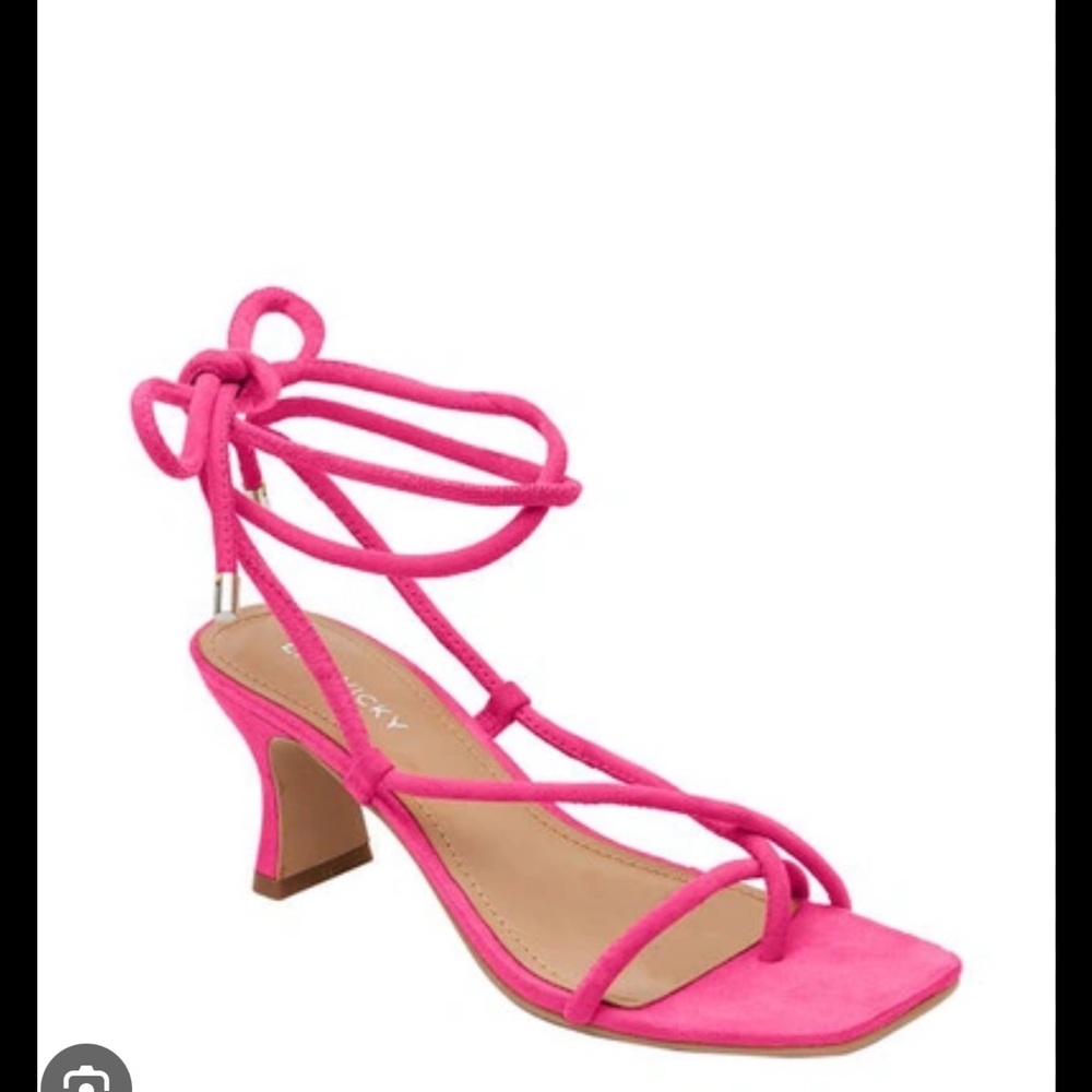 Elegant Tan Lace Up Heels